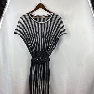 French Connection Black and White Maxi Dress
